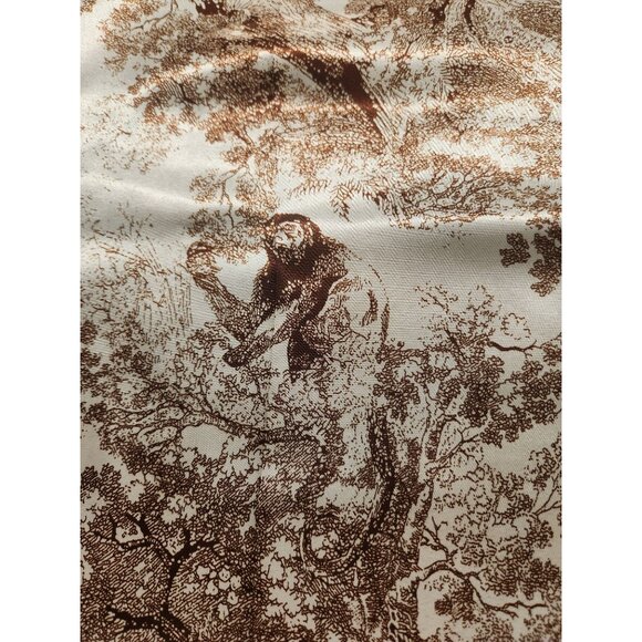 Scarf Brown & Beige Animal Wildlife Print Luxury Large 35" Square Accessory - Picture 12 of 15